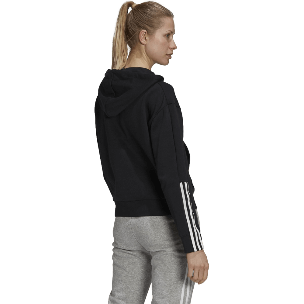 Adidas Essentials Womens Full Zip Hoodie - Black GS1380