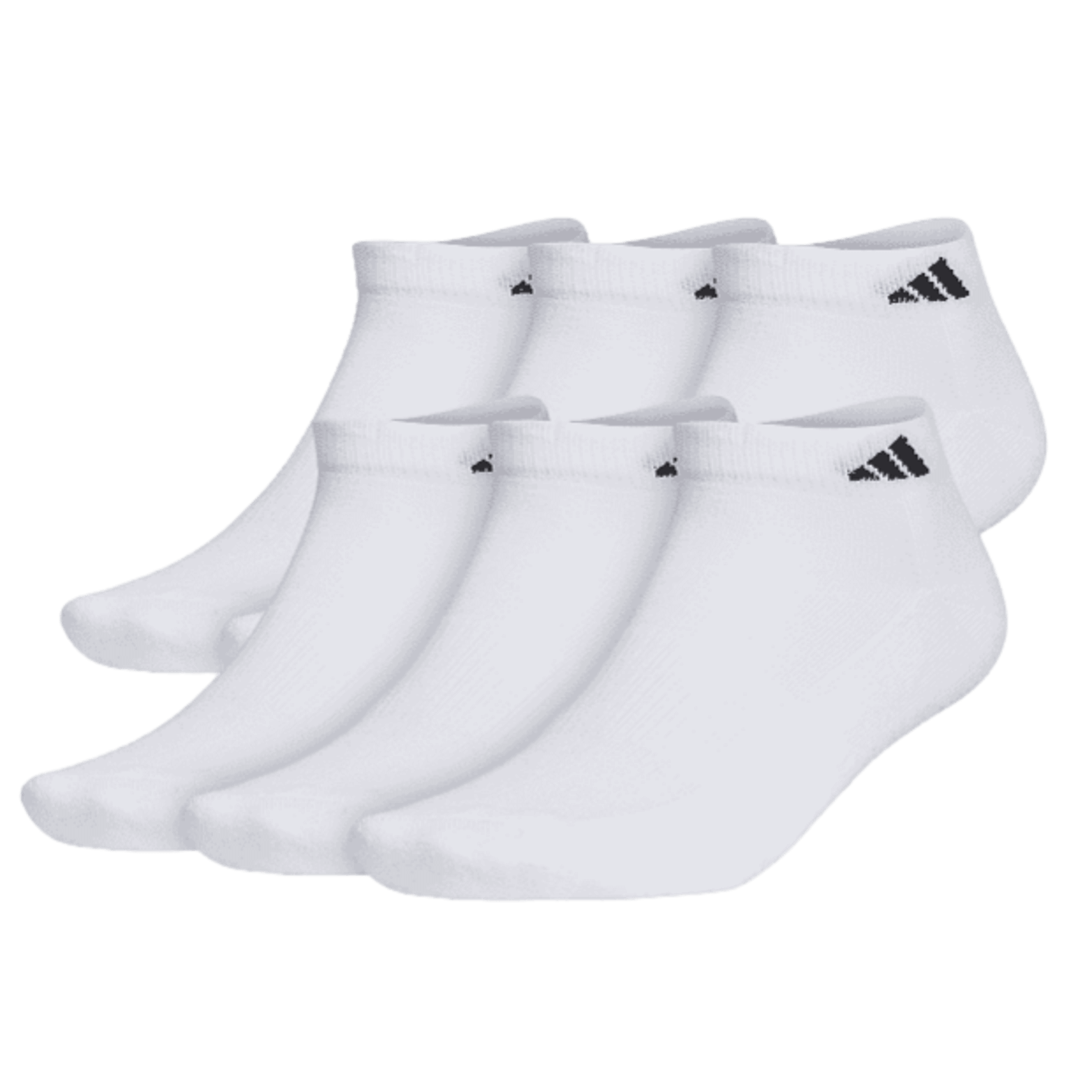 Adidas Athletic Cushioned Low-Cut Socks (6 pk) - White 101641