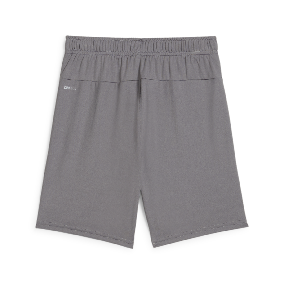 Back view of grey athletic shorts with an elastic waistband and "DRYCELL" logo on the left hip, displayed on a plain white background.
