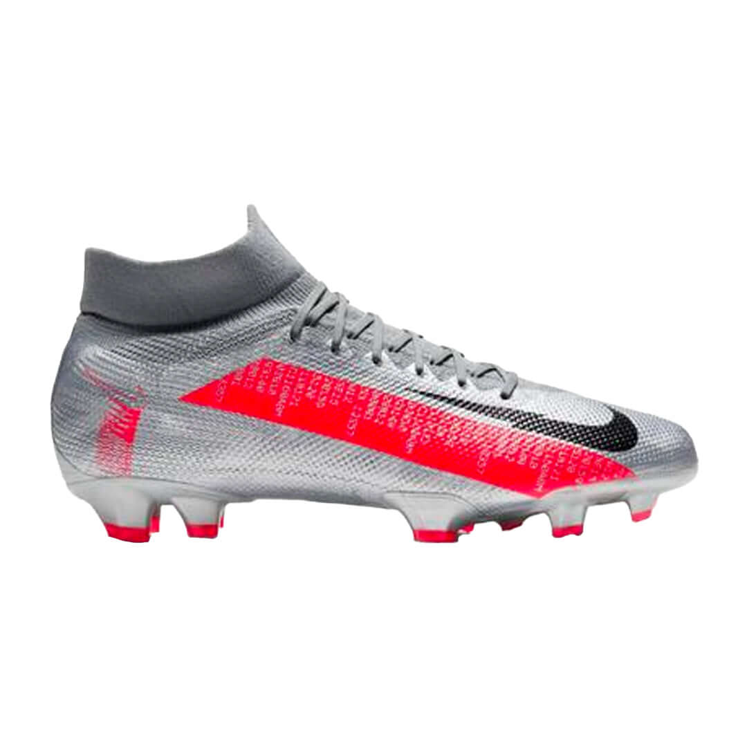 Botas de fútbol para superficies firmes Nike Mercurial Superfly Pro Plateadas