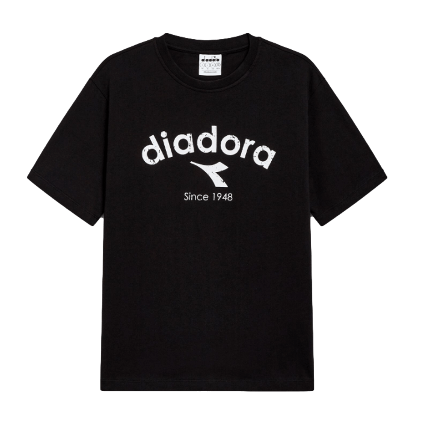 Diadora Athletic Logo Short Sleeve T-Shirt - Black 502.180635-80013