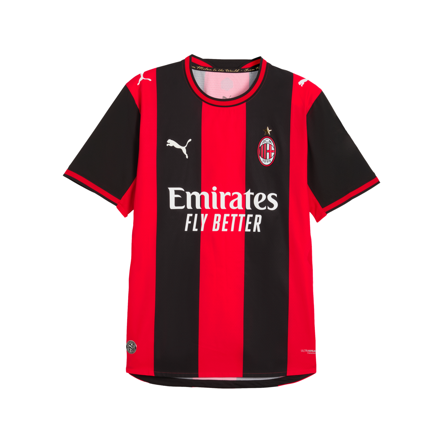 AC Milan ユニフォーム レッド ブラック Mサイズ AC Milan 26/27 Authentic Home Jersey Soccer 784120-01 Black