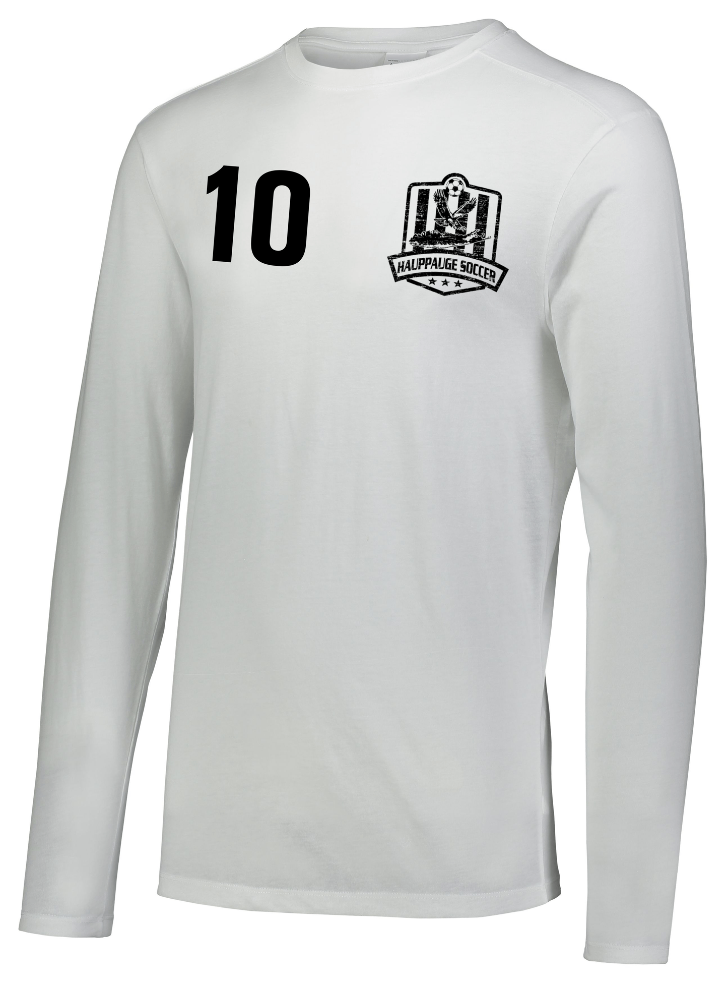 Augusta Tri-Blend Long Sleeve Tee (White)