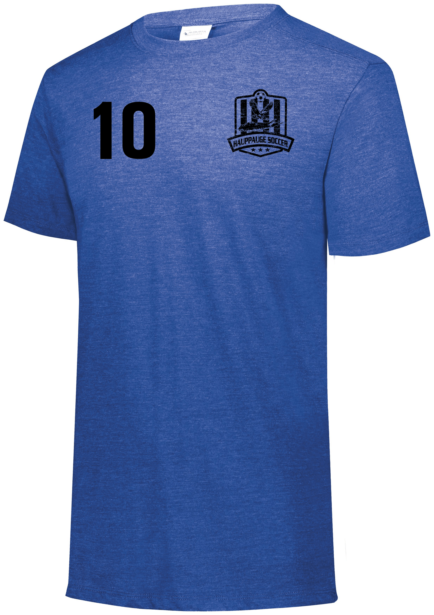 Camiseta de mezcla de tres tejidos Augusta (azul marino)