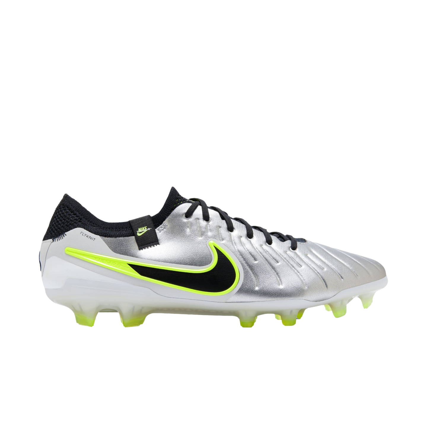 Botas de futbol para terreno firme Nike Tiempo Legend 10 Elite DV4328 001 Plateado