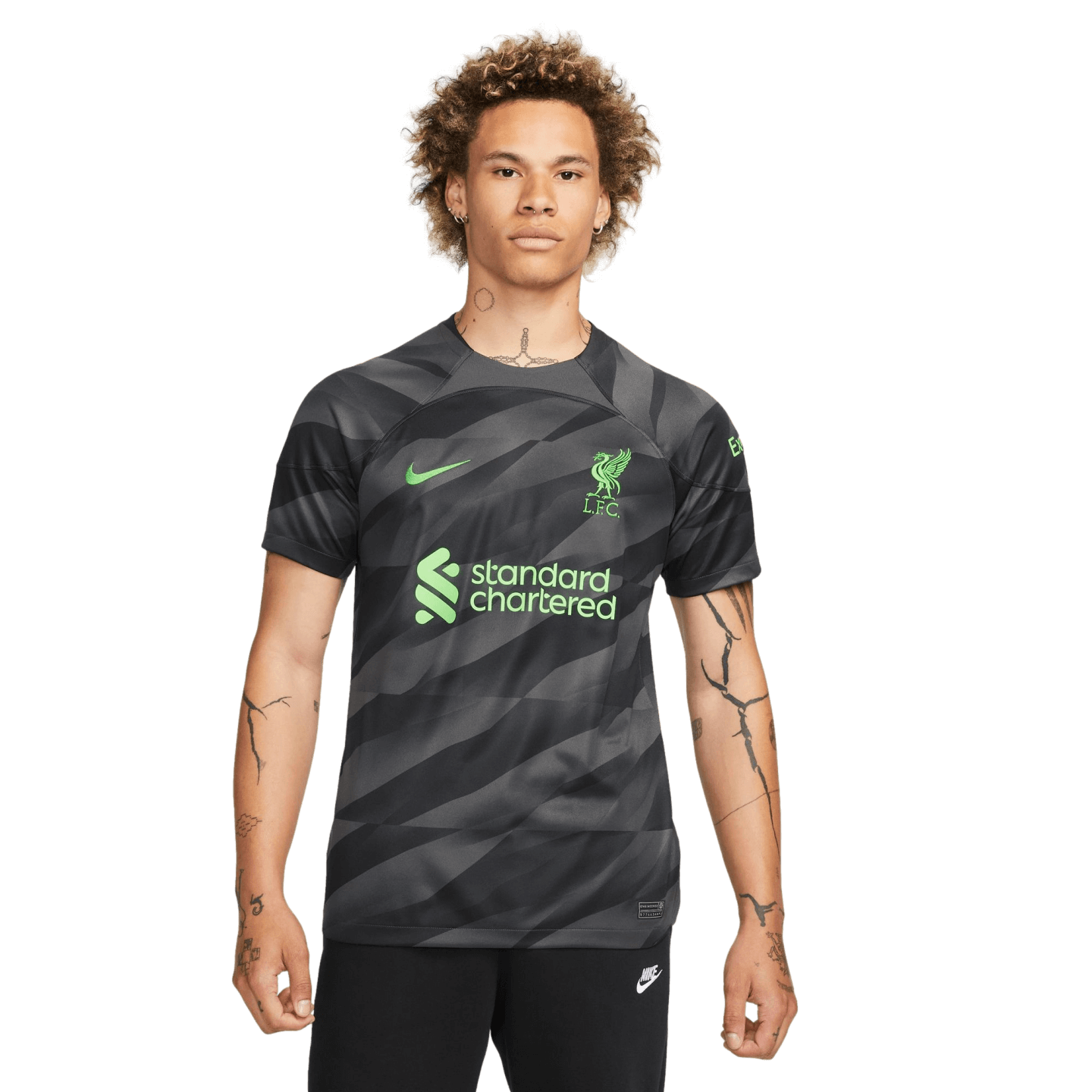 Camiseta de portero de futbol Nike Liverpool 23 24 de manga corta DX2691 061 gris Stefans Soccer