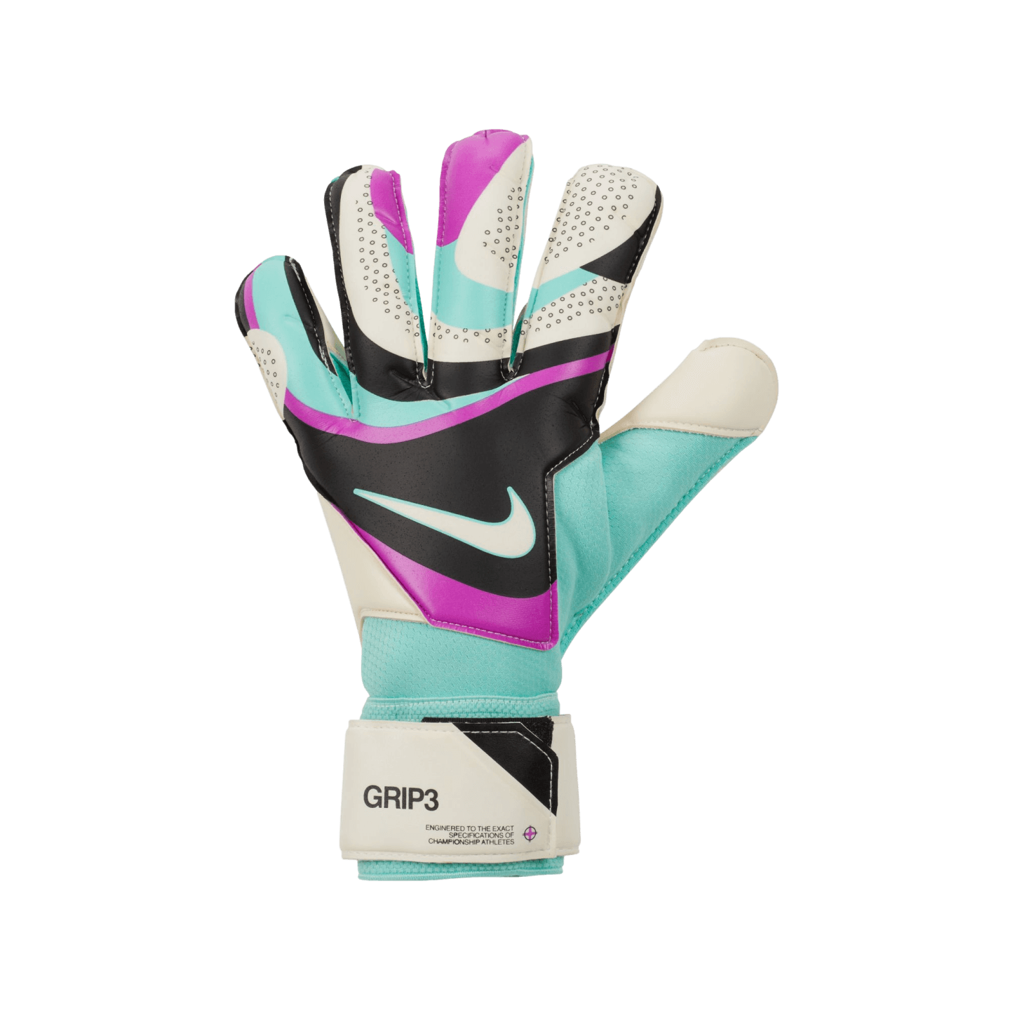 Nike Grip3 Goalkeeper Gloves Soccer FB2998 010 Black