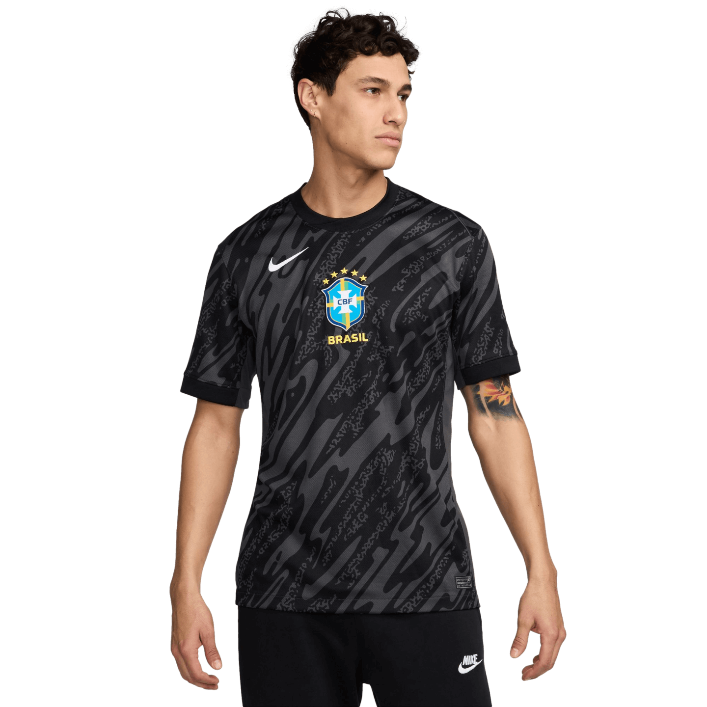 Nike Brazil 2024 Goalkeeper Jersey Soccer FJ1231-060 Grey