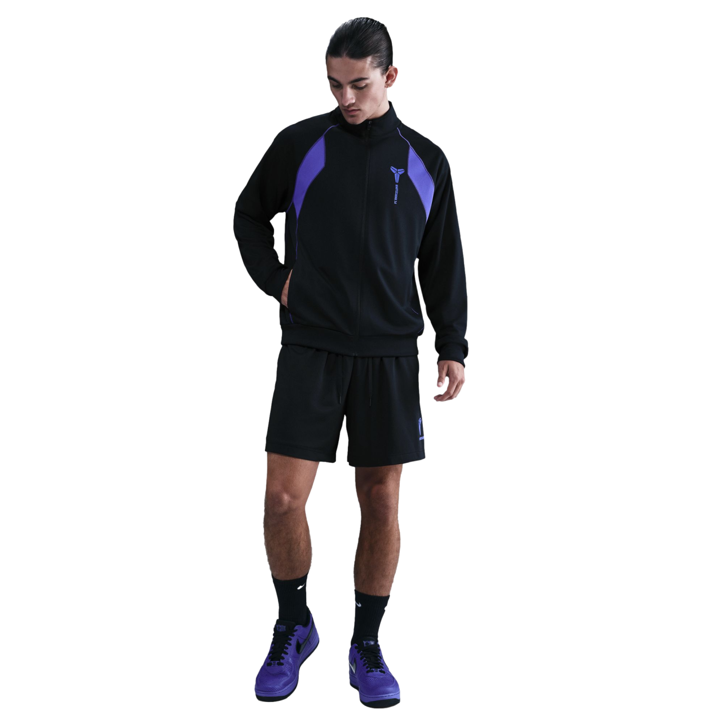 Nike Barcelona Fundamental Kobe Jacket Soccer HJ6391-010 Blue