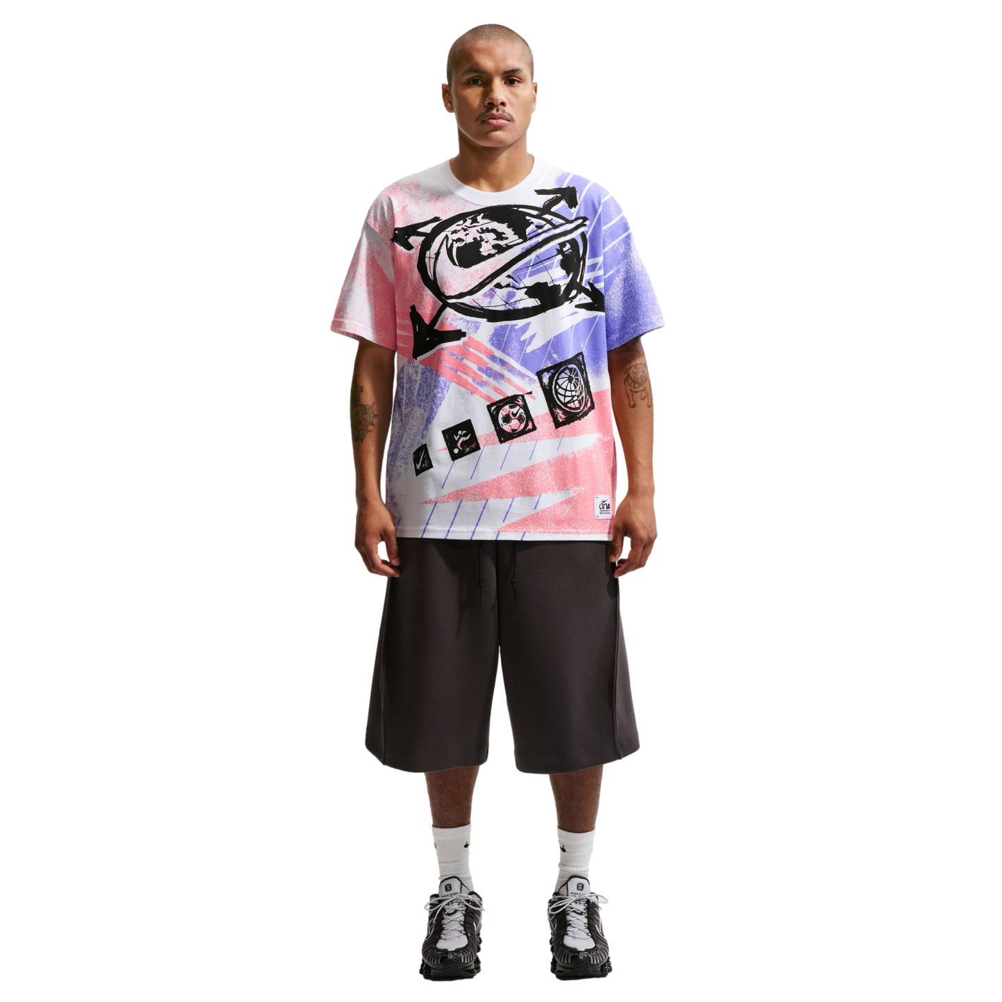 Nike EDON サッカーシャツ NAKAMURA 39 Nike LSE Postage Stamp Tee Soccer IR5777-100 White – Stefans Soccer