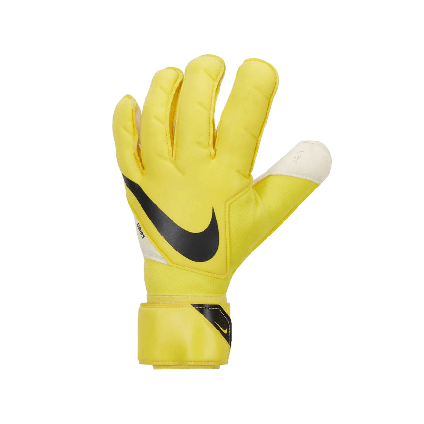 Guantes de futbol para portero Nike Grip3 color amarillo Stefans Soccer