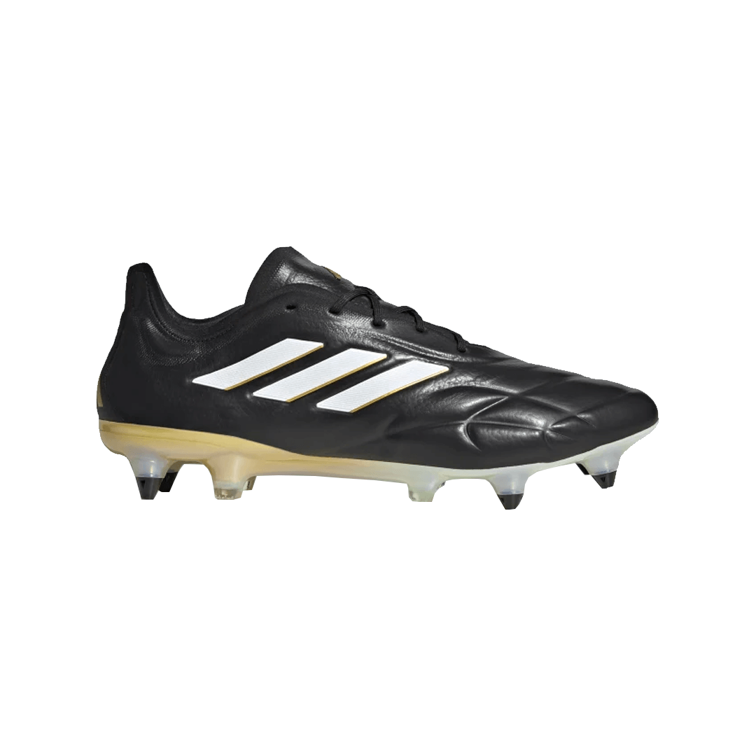 Adidas Copa Pure.1 SG Soft Ground Soccer Cleats - Black / White Adidas Copa Pure.1 SG Soft Ground Soccer Cleats - Black / White