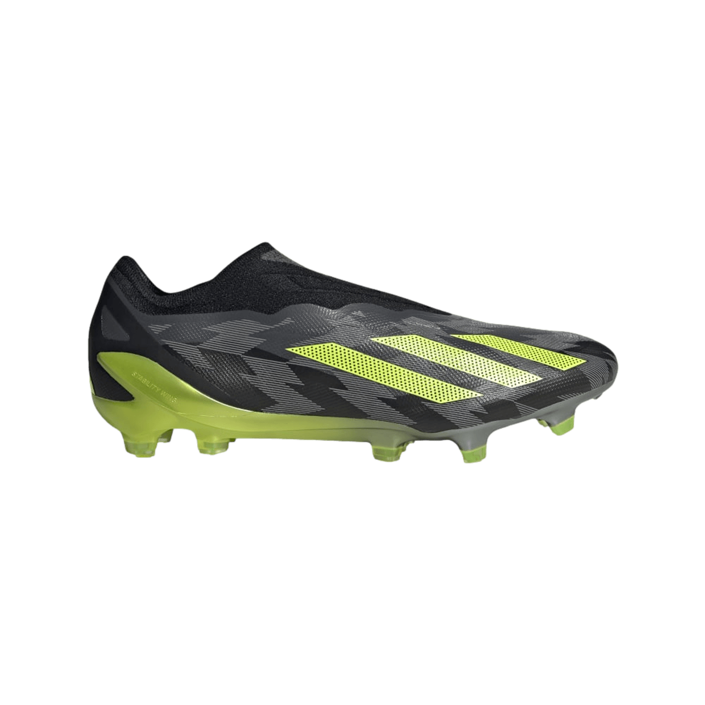 Botas de futbol para terreno firme sin cordones Adidas X Crazyfast Injection.1 IG0765 color negro