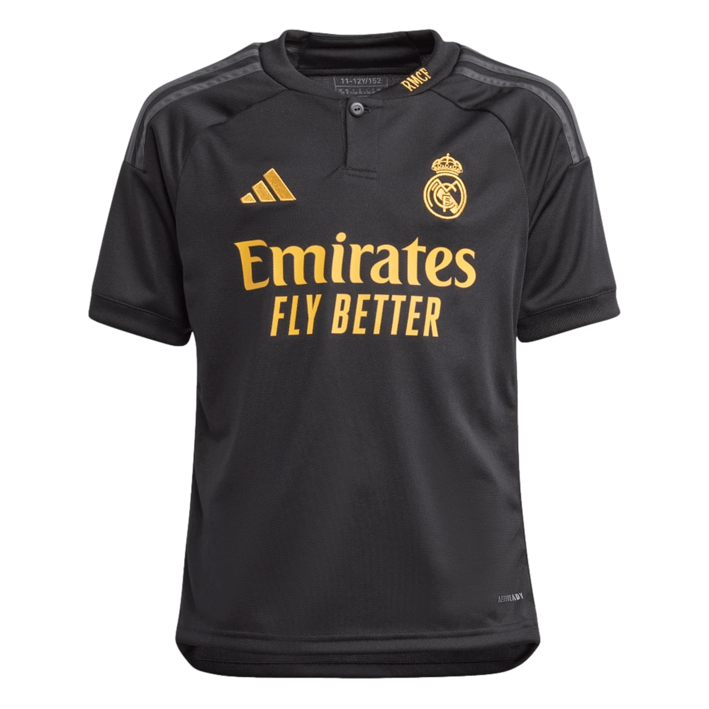Adidas Real Madrid 23/24 Youth Third Jersey Soccer IN9844 Black