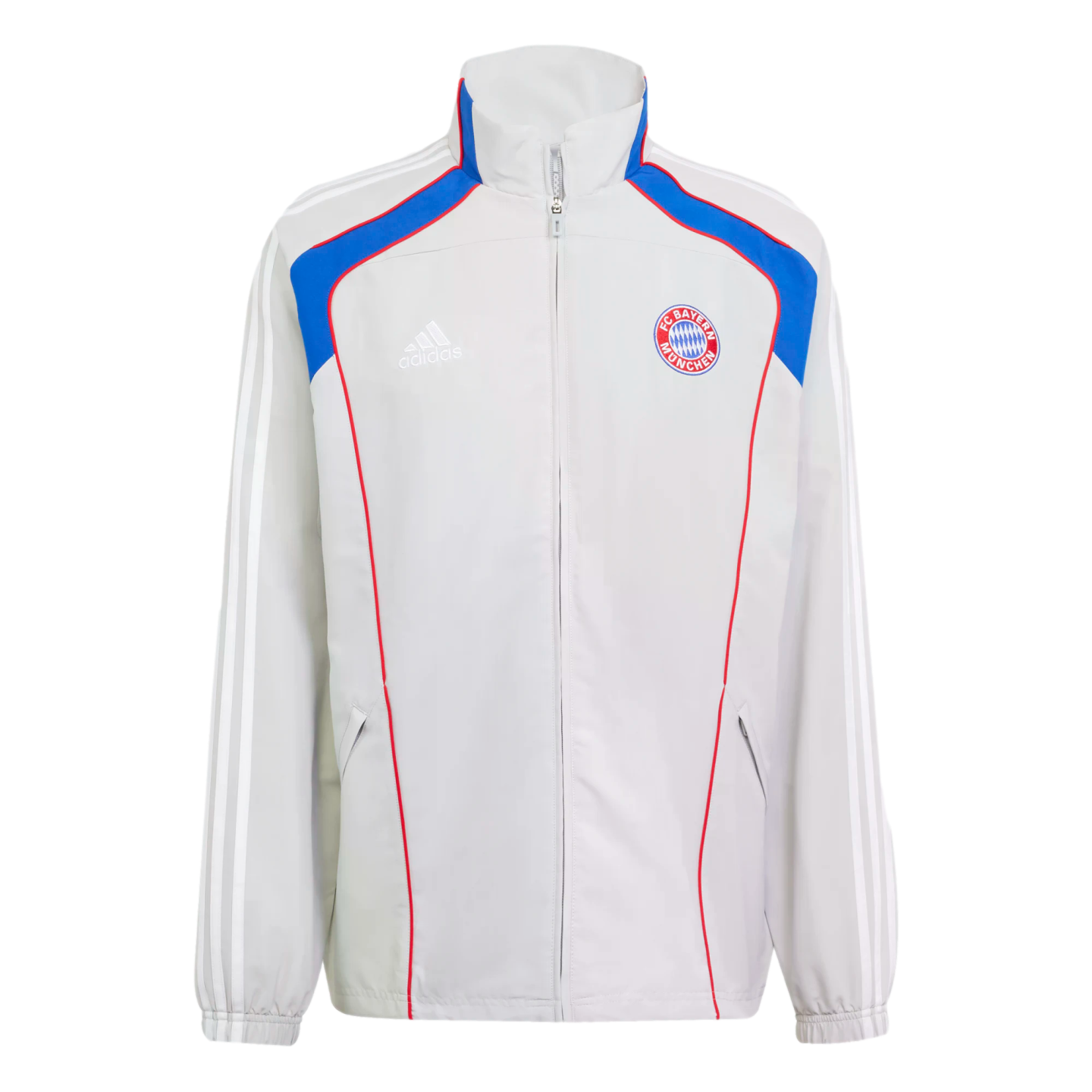 Adidas Bayern Munich UBP Track Top Jacket Soccer JF0592 Grey