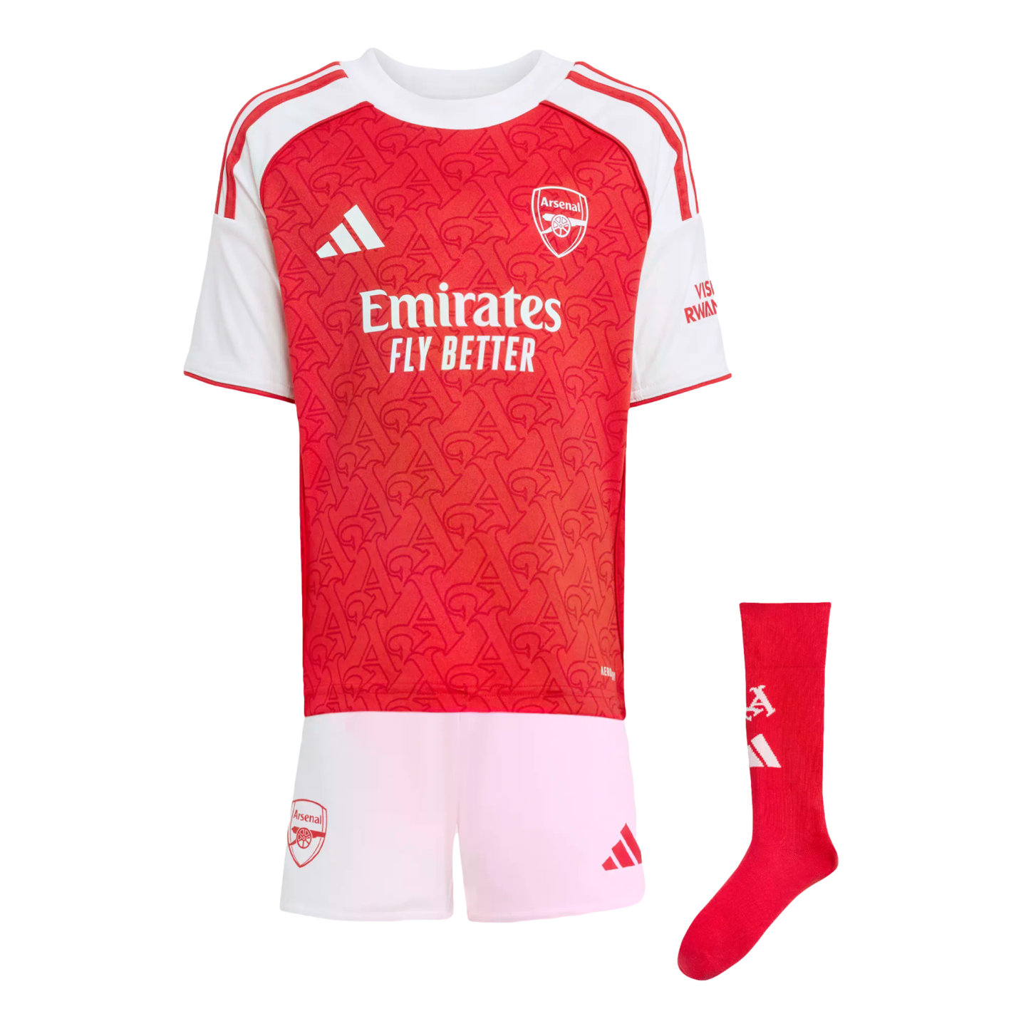 Adidas Arsenal 25/26 Toddler Home Mini Kit Soccer JI9529 Red