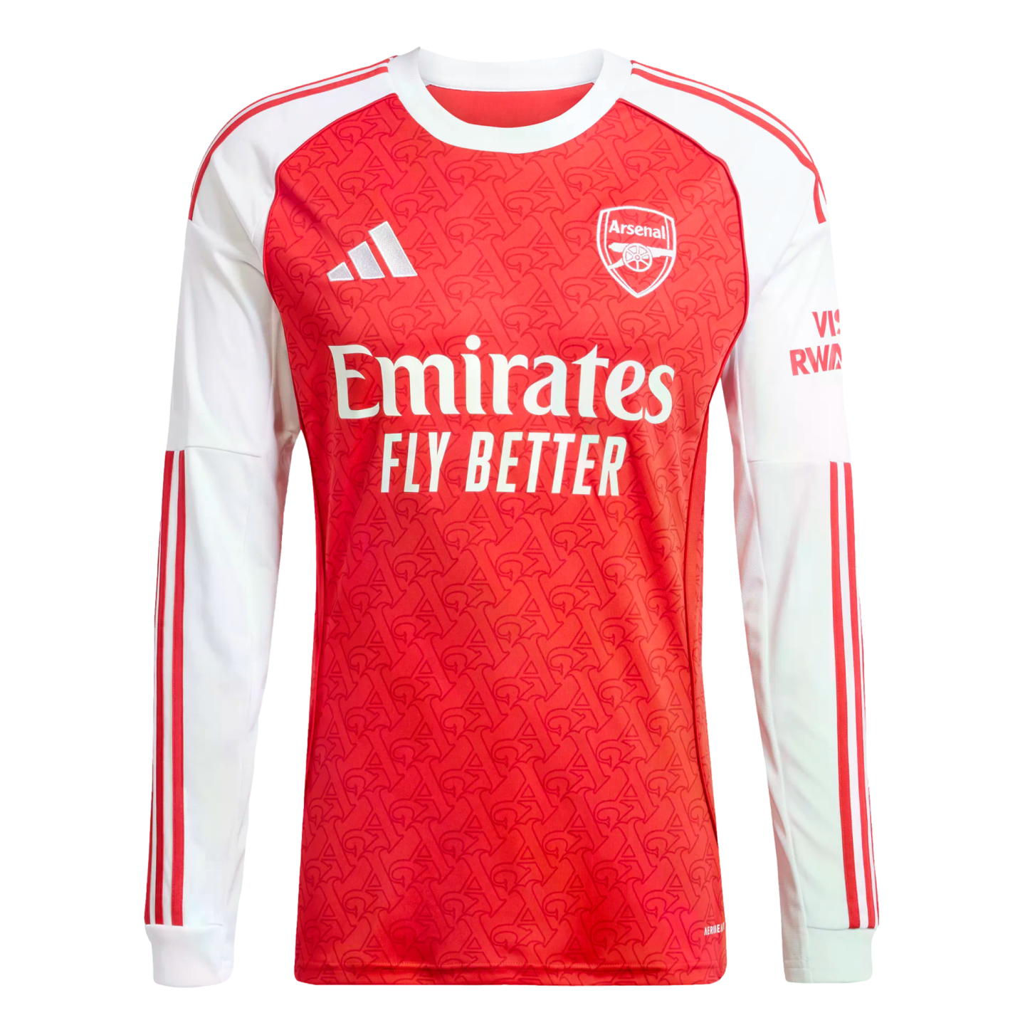 Adidas Arsenal 25/26 Long Sleeve Home Jersey Soccer JI9536 Red
