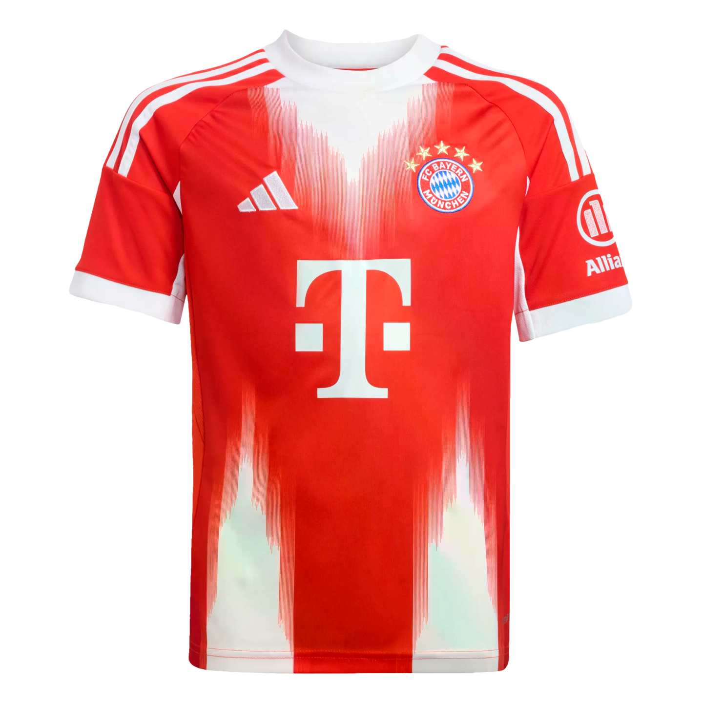 Adidas Bayern Munich 25/26 Youth Home Jersey Soccer JN8525 Red