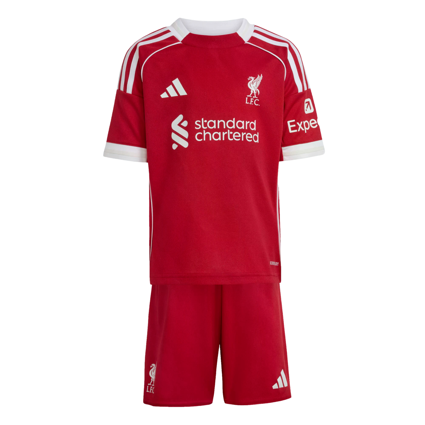 Adidas Liverpool 25/26 Toddler Home Mini Kit Soccer JV6442 Red