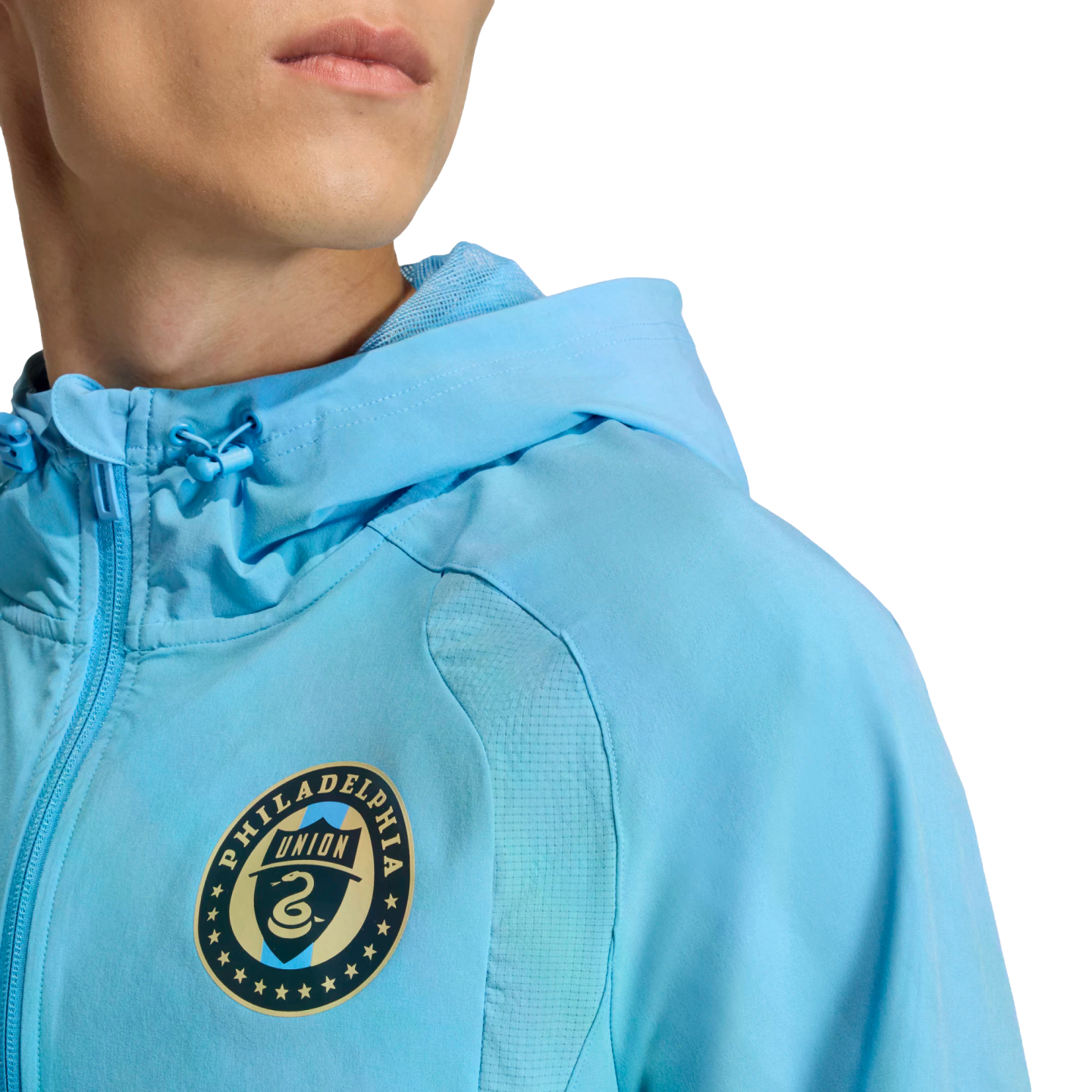 Adidas Philadelphia Union Travel Full Zip Windbreaker Jacket