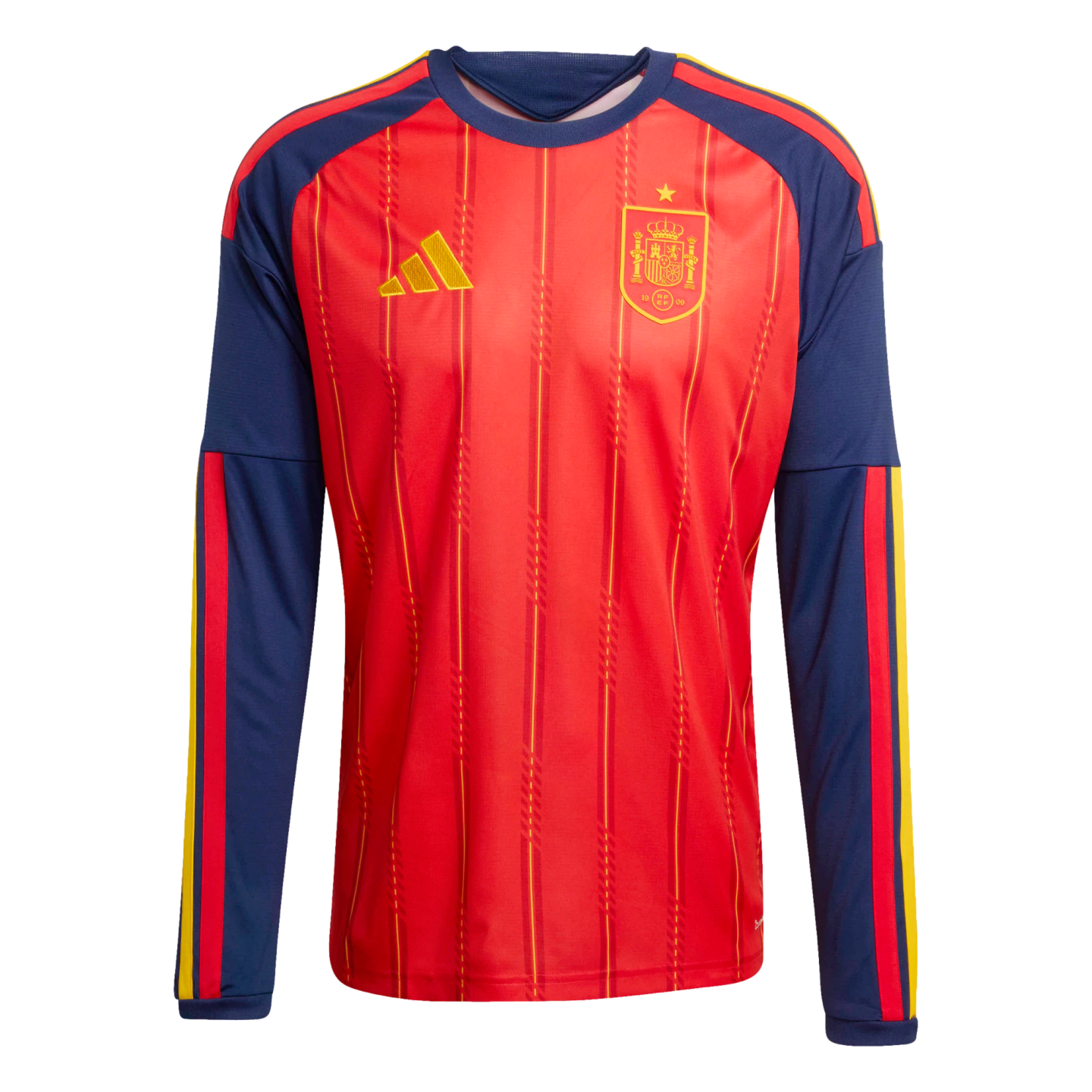 Adidas Spain 2026 Long Sleeve Home Jersey Soccer JZ5786 Red