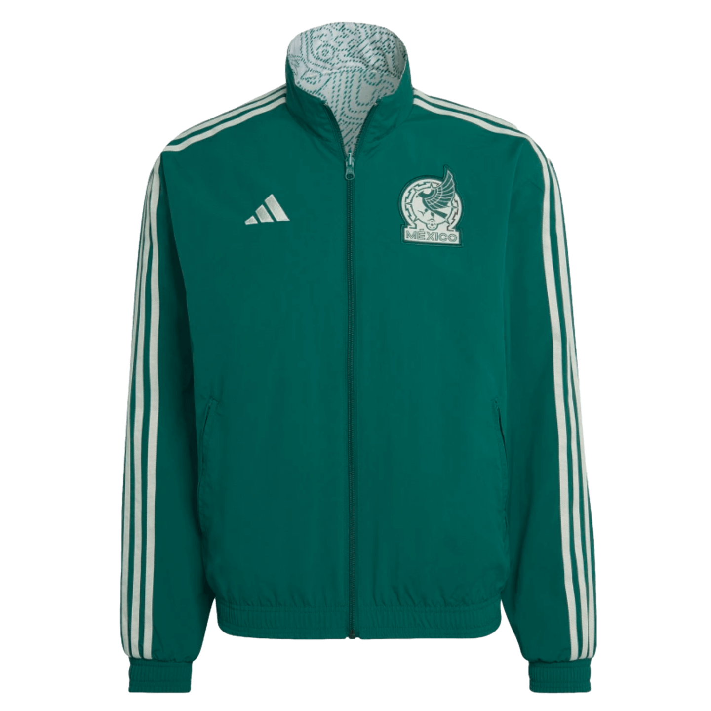 adidas メキシコ代表 2022W杯アンセムジャケット　リバーシブル Adidas Mexico World Cup Reversible Anthem Jacket – Stefans Soccer