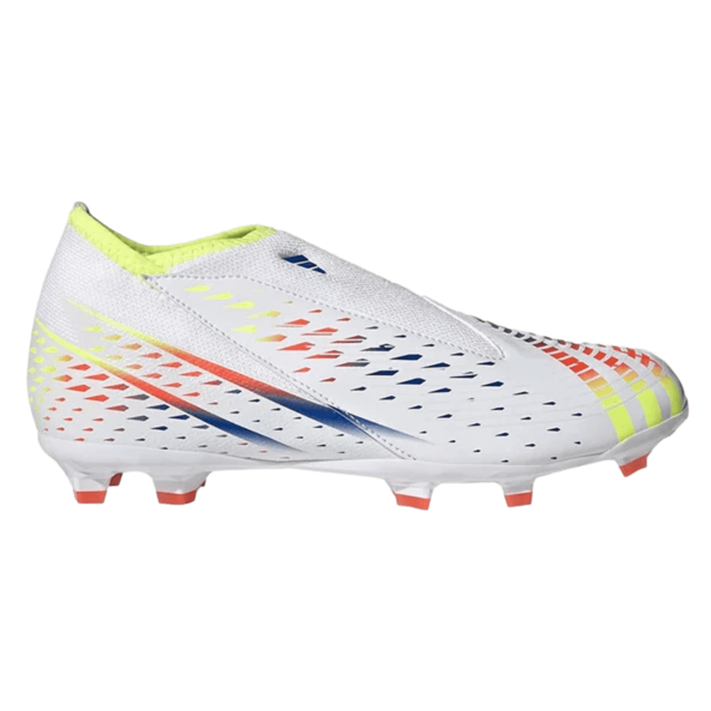 Botas de fútbol para terreno firme sin cordones Adidas Predator para jóvenes GW0984 blanco