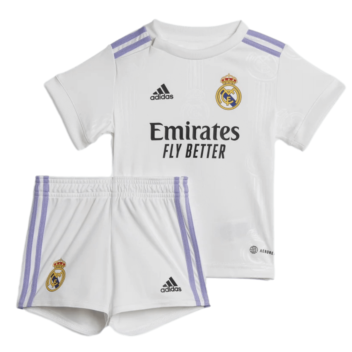 Adidas Real Madrid 22/23 Infant Home Mini Kit Soccer HA2668 White