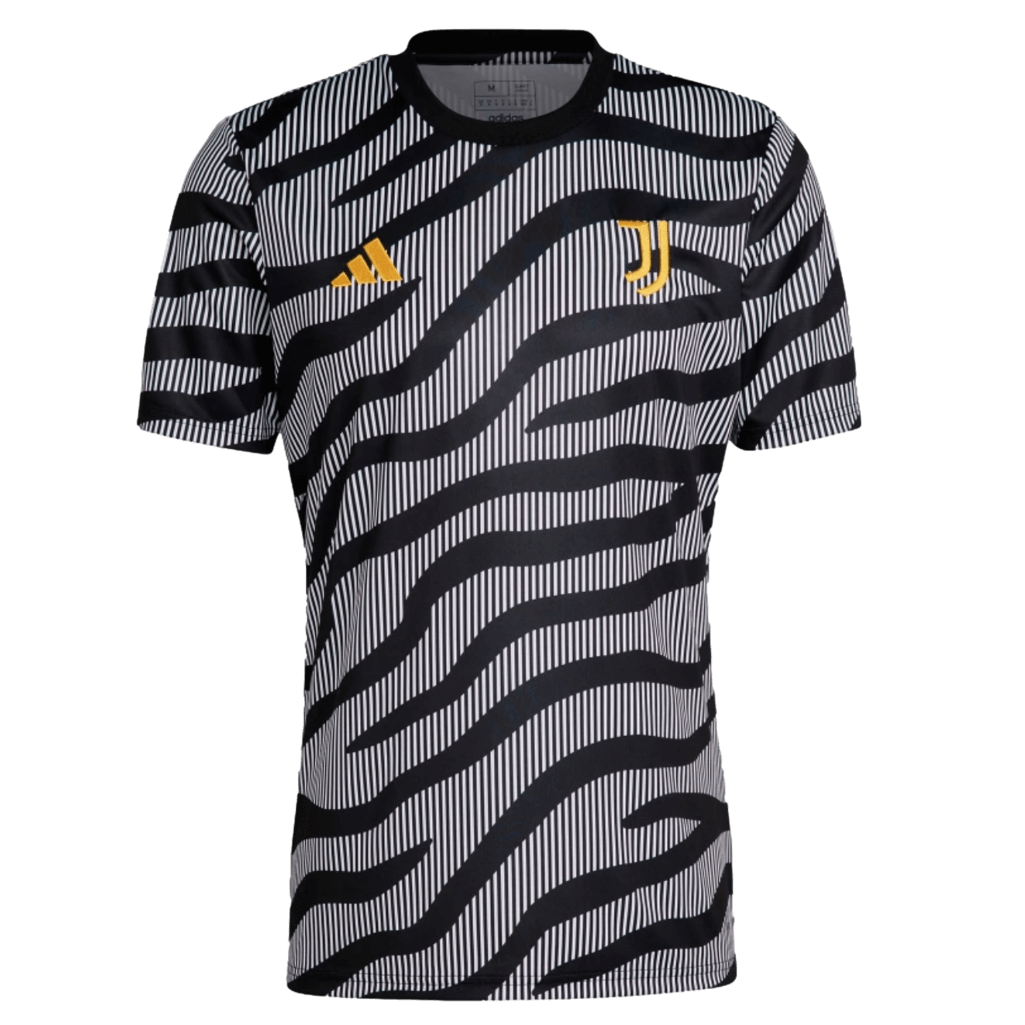 Camiseta Adidas Marca China Negra Camiseta De Fútbol Prepartido De La Juventus De Adidas HZ5033 Negra