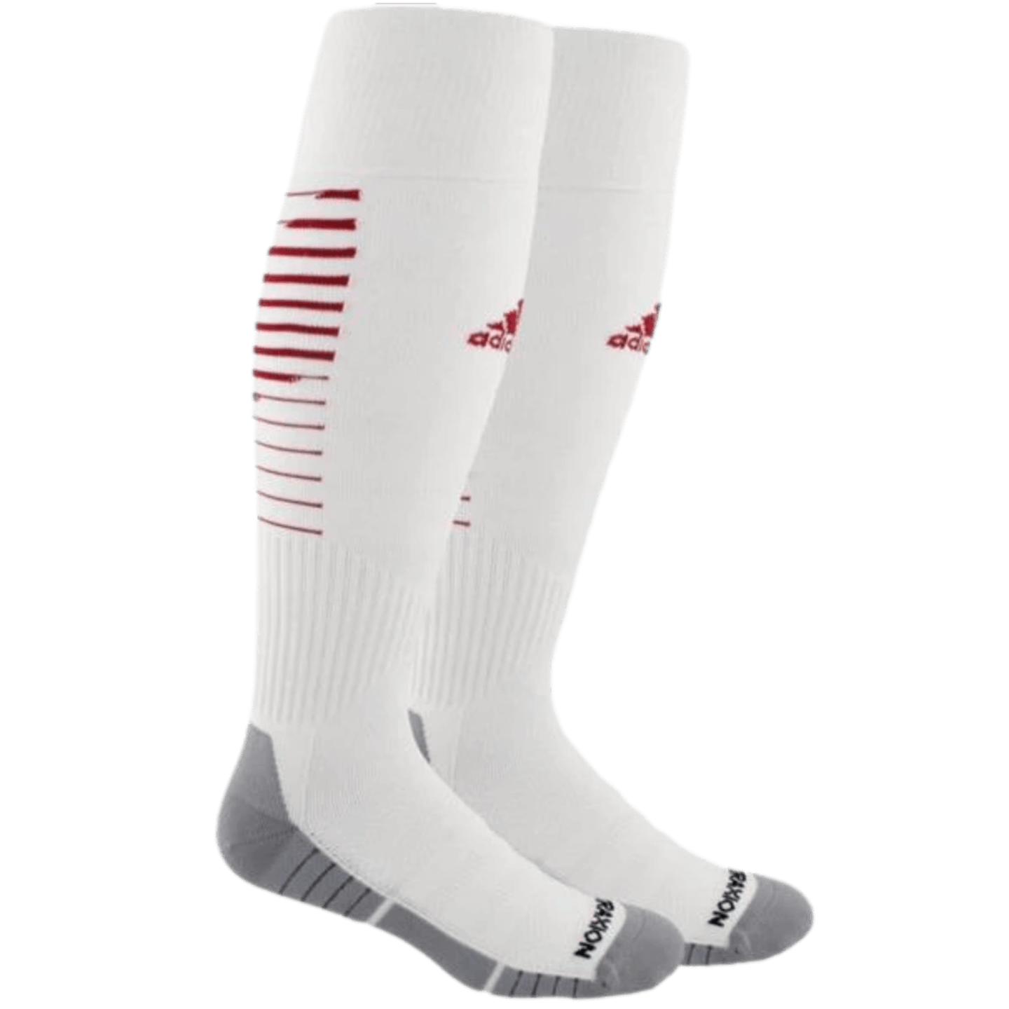 Adidas Team Speed II Over the Calf Soccer Socks - White/Red 5145744