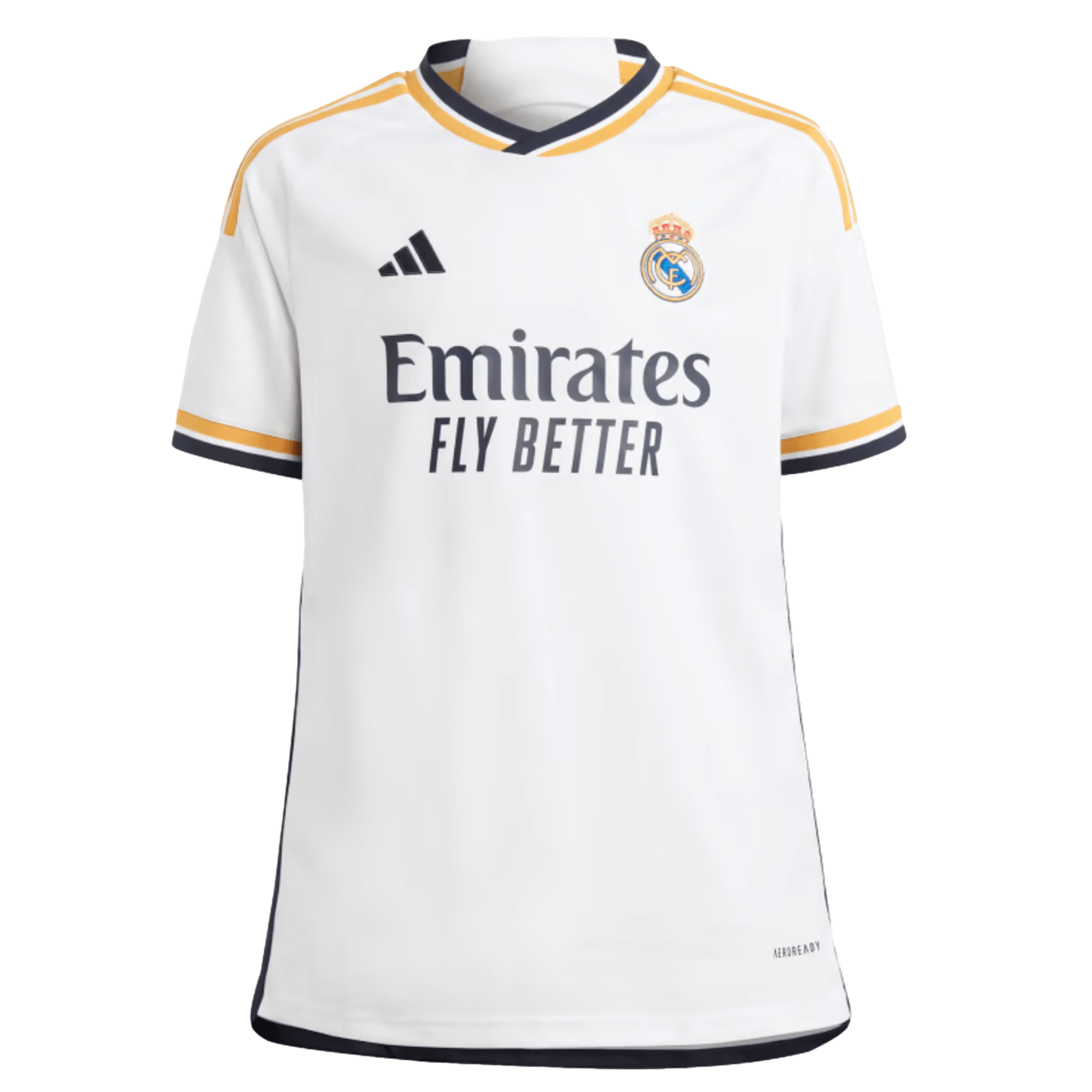 Adidas Real Madrid 23/24 Youth Home Jersey Soccer IB0011 White