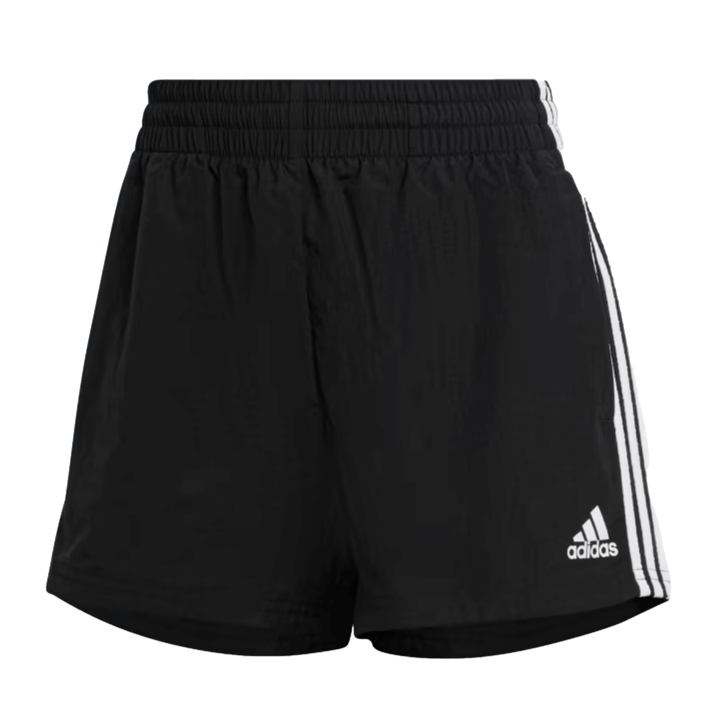 Adidas Essentials 3 Stripes Woven Womens Shorts - Black HE9345