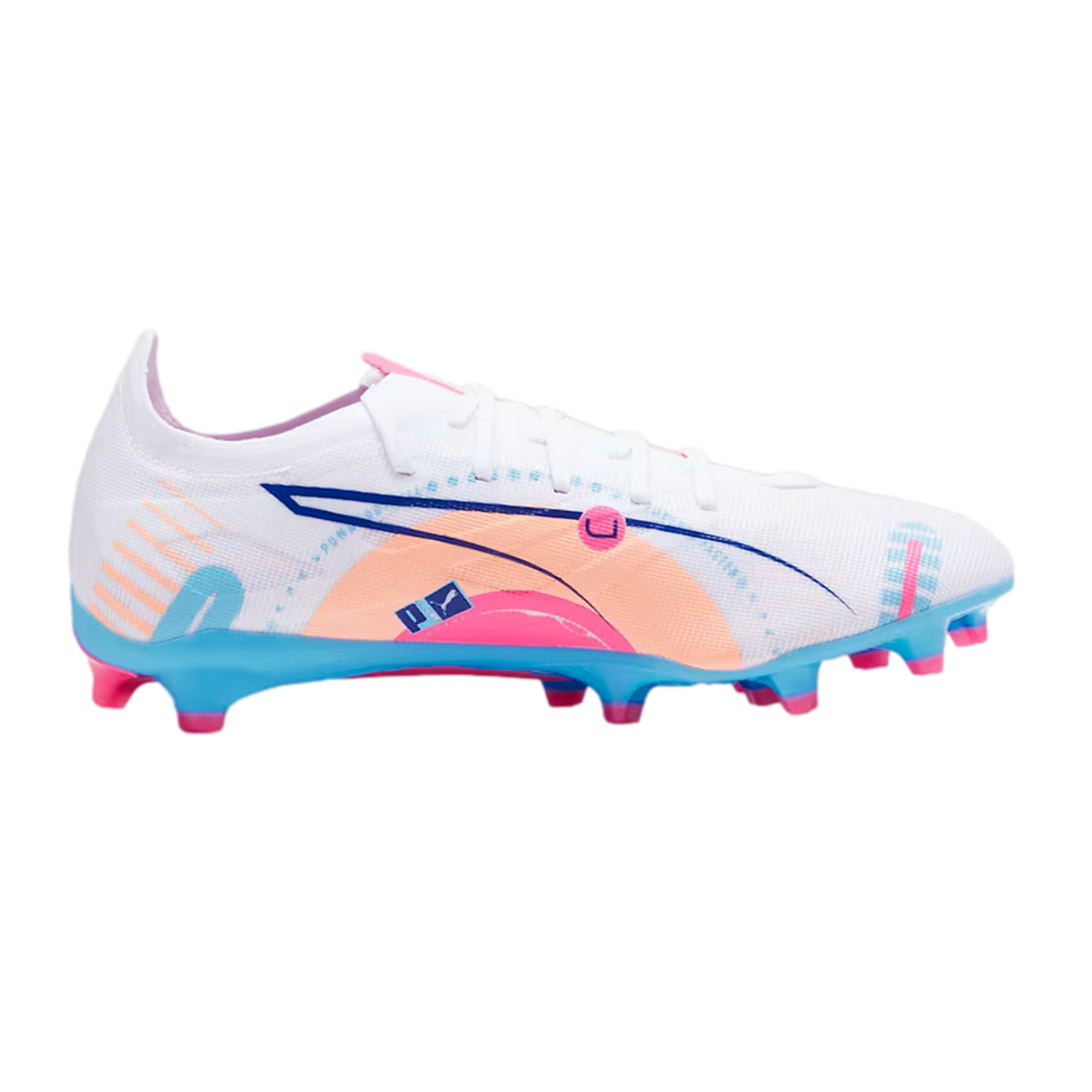 PUMA ULTRA 5 Match 108064-01 Volume UP Men\'s Firm Ground Soccer Cleats Size 8.5 Puma Ultra 5 Match Firm Ground Cleats Soccer 108064-01 White main image 2