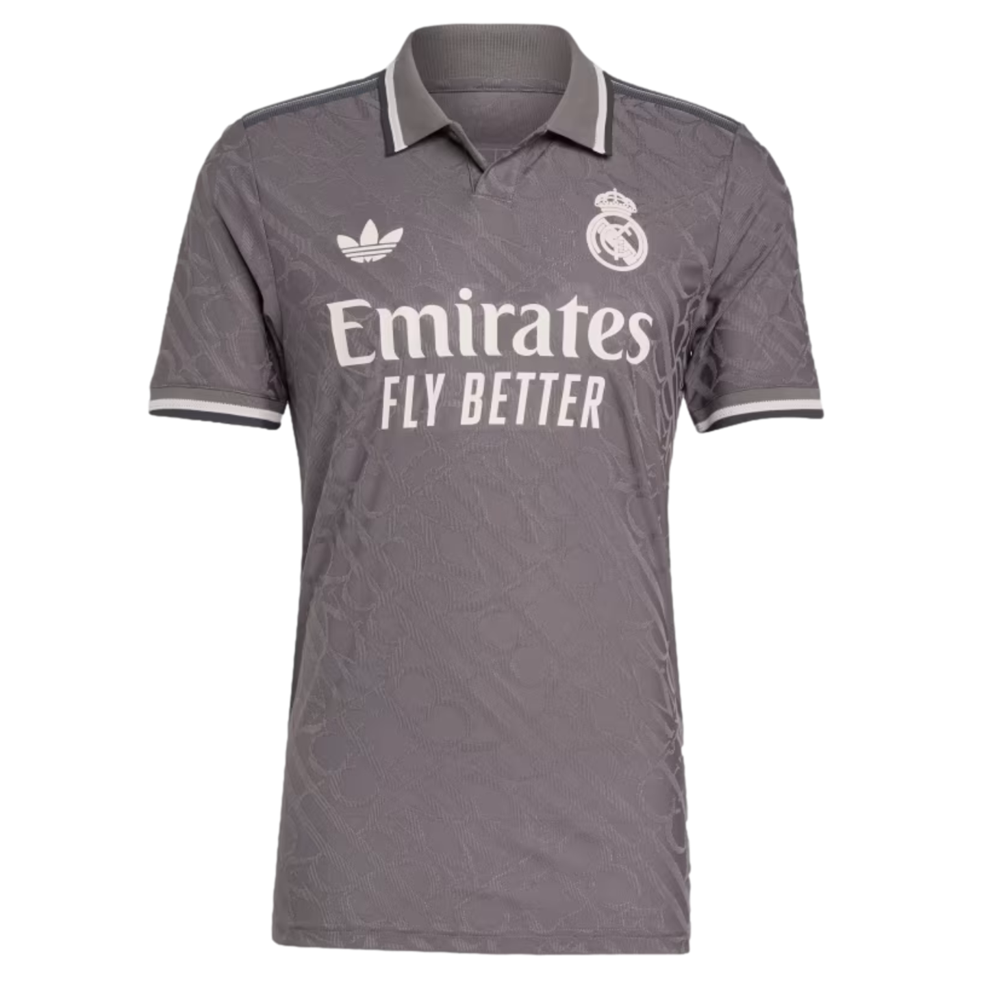 Adidas Real Madrid 24/25 Authentic Third Jersey Soccer IY1761 Grey
