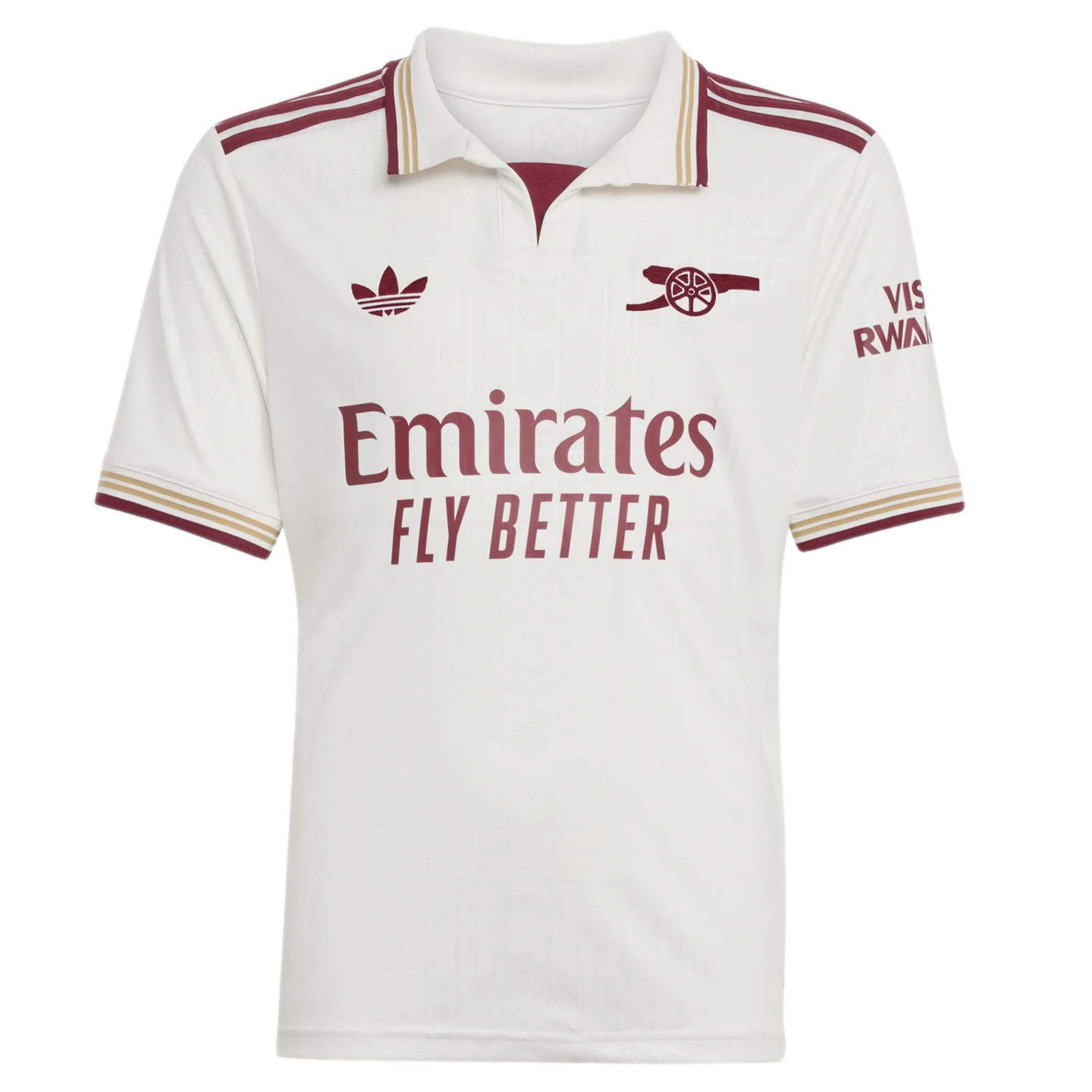 Adidas Arsenal 25/26 Youth Third Jersey Soccer JI9546 White Adidas Arsenal 25/26 Youth Third Jersey Soccer JI9546 White
