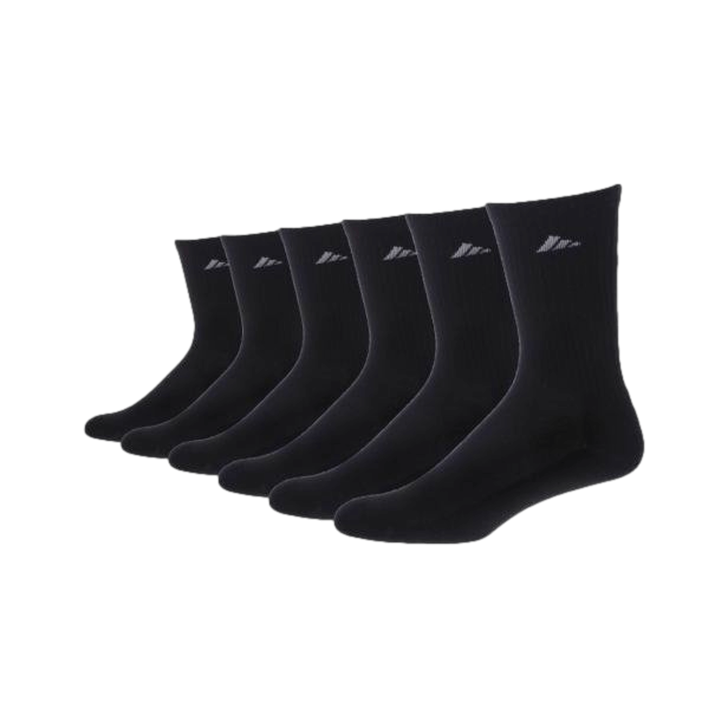 Adidas Cushioned Compression Crew Socks (6 Pack) - Black 5125031