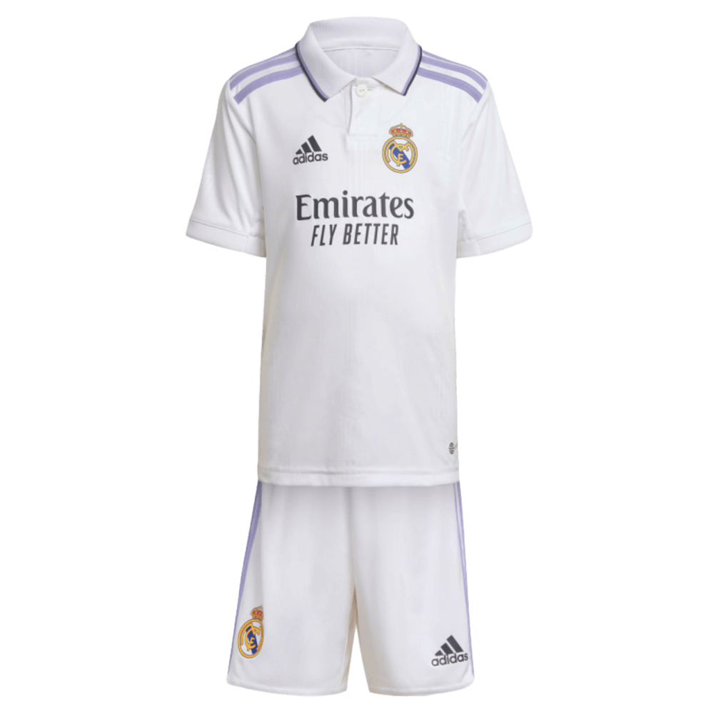 Adidas Real Madrid 22/23 Little Kids Home Mini Kit