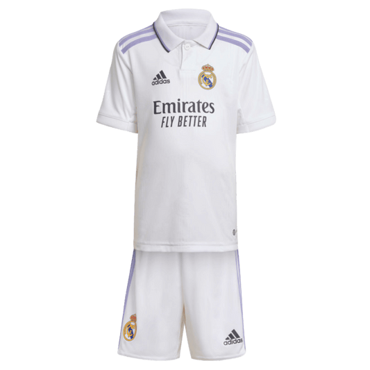 Adidas Real Madrid 22/23 Little Kids Home Mini Kit