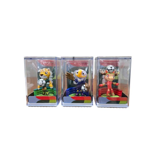 World Cup 2026 Mascots Figurines - USA/Mexico/Canada 3 Pack