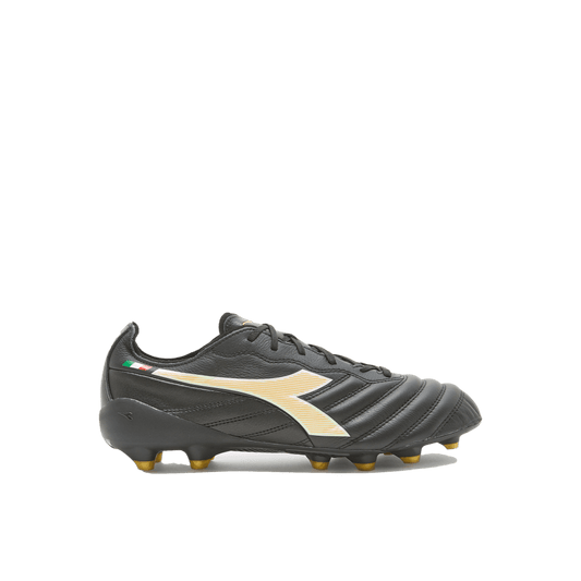 Diadora Brasil Elite 2 Tech ITA LPX FG Soccer Cleat Black / Gold