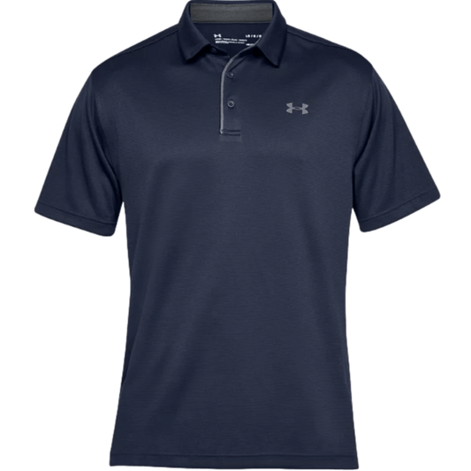 (UNAR-1290140-410) Under Armour Tech Polo - Navy Blue