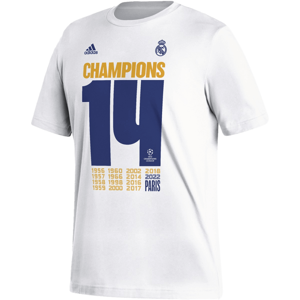 Camiseta de campeones del Real Madrid de Adidas