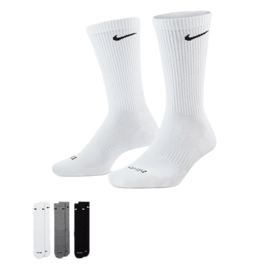 Calcetines deportivos acolchados Nike Everyday Plus (paquete de 3)