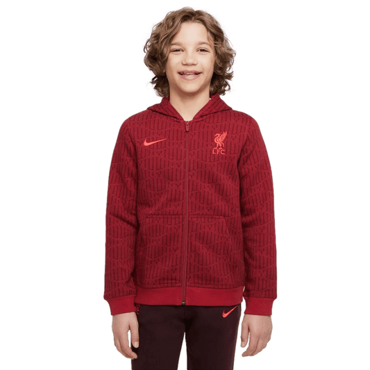 Sudadera con capucha y cremallera completa Nike Liverpool para jóvenes