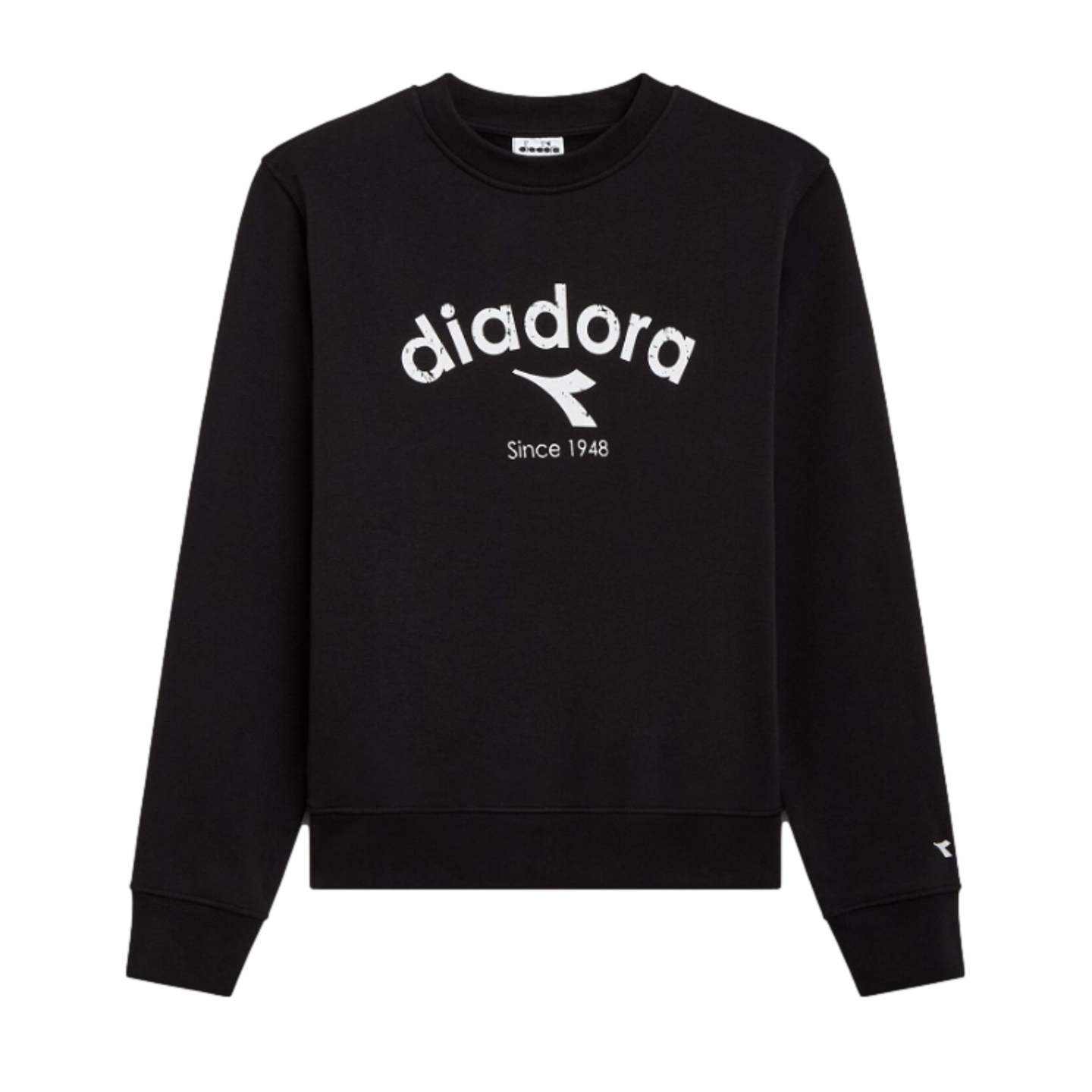 Sudadera con cuello redondo y logotipo deportivo de Diadora