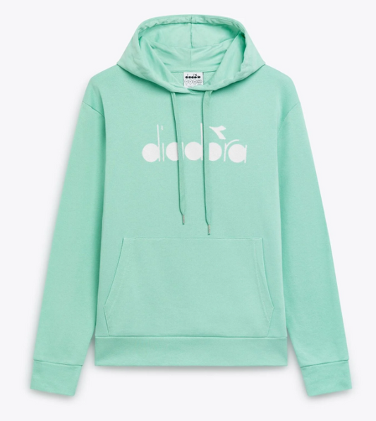 Sudadera con capucha y logotipo de Diadora