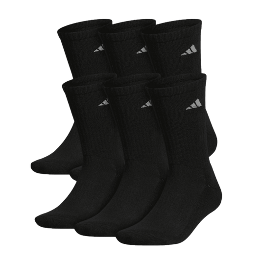 Adidas Athletic Cushioned Crew Socks (6 pk)