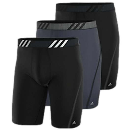 Calzoncillos tipo bóxer largos de malla Adidas Sport Performance (paquete de 3)