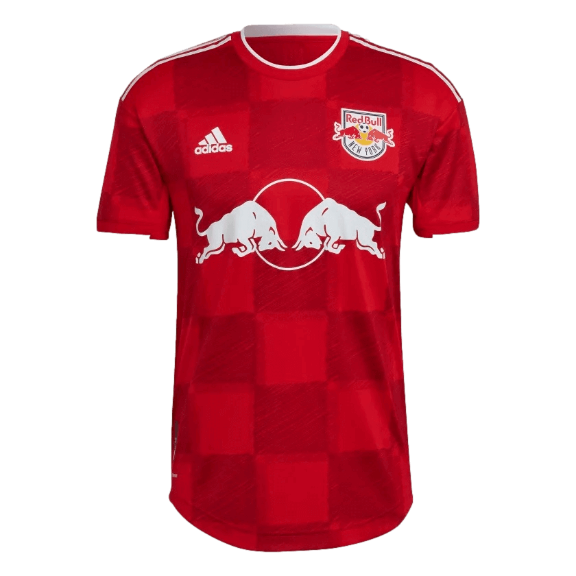 (ADID-H47830) Adidas New York Red Bulls 22/23 Authentic Away Jersey [Red]