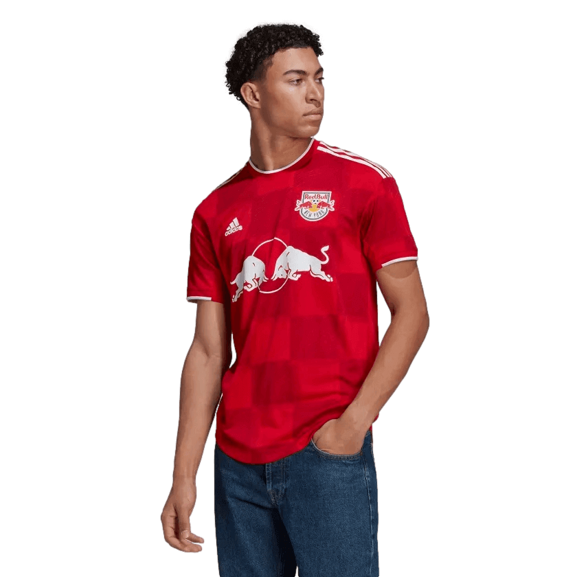 (ADID-H47830) Adidas New York Red Bulls 22/23 Authentic Away Jersey [Red]